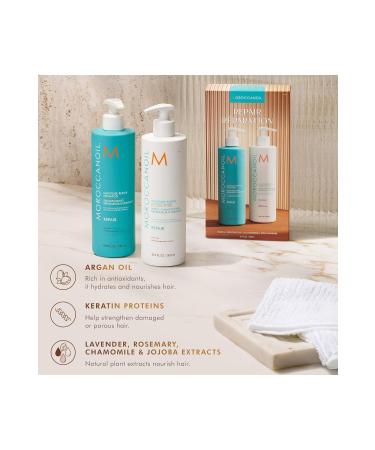 Moroccanoil UVB Absorber Shine Duo: Repair Shampoo & Conditioner 33.8 fl.oz 8BEAUTYSECRETS