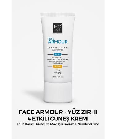 HC Care Face Armour 50 Spf 4 Effective Daily Protective Sun Cream - 50 Ml.