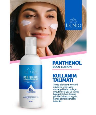 LE NIG Intensive Moisturizing Firming Panthenol & B5 Provitamin Hand Face and Body Care Lotion 250ml - Buy Online on GoSupps.com