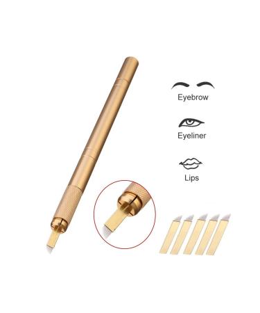 Exceptional Permanent Makeup Eyebrow Hair Technique Pen 5 Pieces 12 Pin Permanent Eyebrow Needle - Buy Online on GoSupps.com