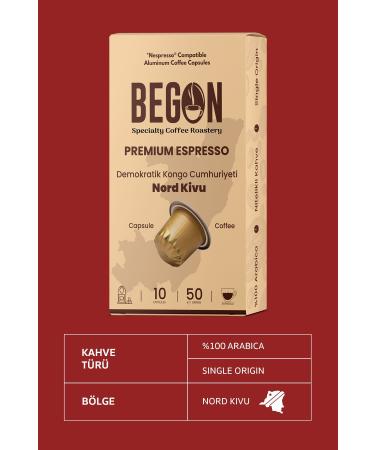 BEGON 2-pack Nord Kivu Medium Roast Coffee Capsules - 20 Capsules - Buy Online on GoSupps.com