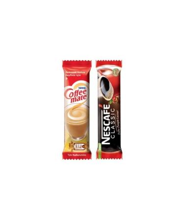 Nescafe Classic 2 Grx 100 Pcs + Nestle Coffee Mate 5 Grx 100 Pcs
