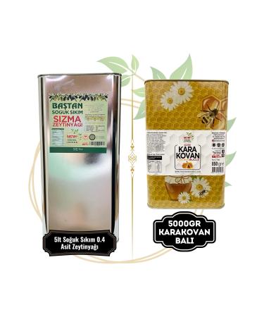 5 Liters of Local Olive Oil and 5kg of Pure Karakovan Honey