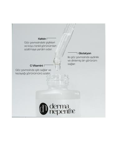 Derma Nepenthe Caffeine Eye Contour Serum 30 Ml - Anti-Puffiness and Dark Circles Brightening Moisturizer - Buy Online on GoSupps.com