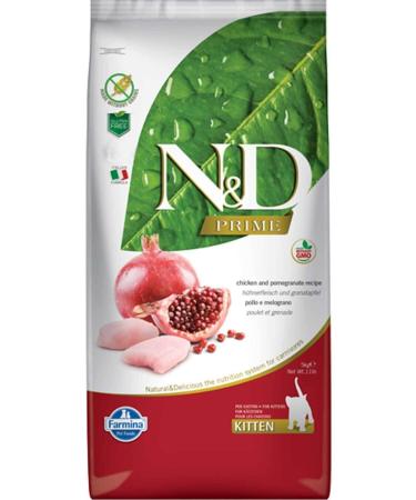 N & D Prime Grain Free Kitten Chicken Pomegranate Kitten Cat Food 5 Kg