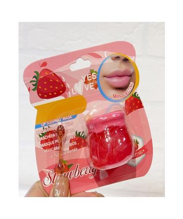 Cosmetics Ushas Strawberry Moisturizing Lip Mask