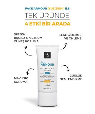 HC Care Face Armour 50 Spf 4 Effective Daily Protective Sun Cream - 50 Ml. - Buy Online on GoSupps.com