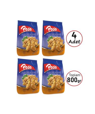 Pasha Nuts Processed Peanuts 200 gr X 4 Pieces (FIRST QUALITY) - Buy Online on GoSupps.com