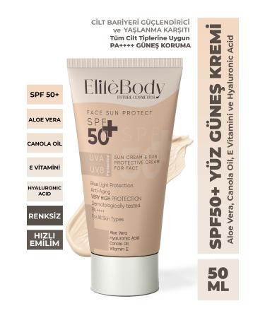 EliteBody Colorless Face Sunscreen SPF 50+ High Protection