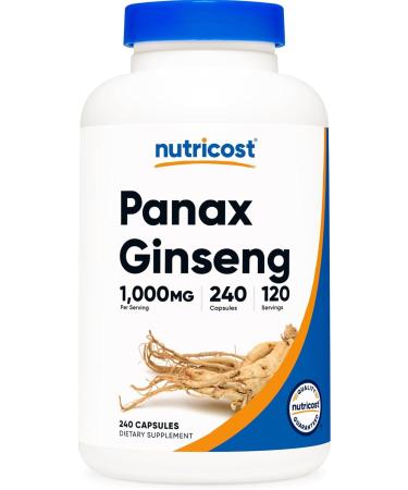 Nutricost Panax Ginseng 1000 mg 240 Capsules