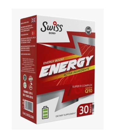 Bork Swiss Natural Bork Energy Q10 Ginseng K2 Folate 30 Capsules
