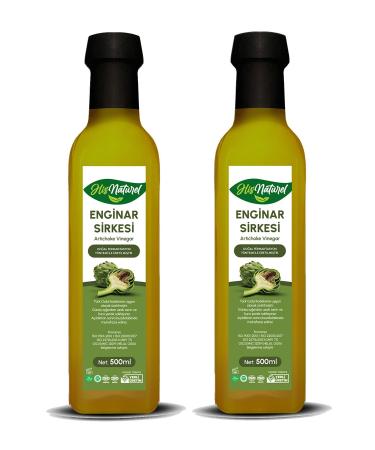 Organic Aged Artichoke Vinegar Natural Fermentation 2-Pack 500 ml.