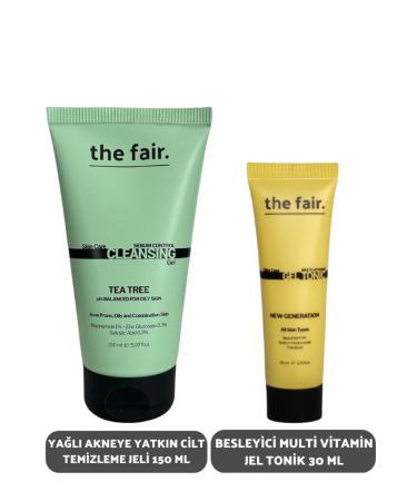 The Fair the fair. Oily Acne Prone Skin Cleansing Gel 100 ml and Nourishing Multi Vitamin Gel Toner 30 ml