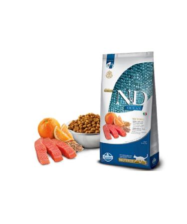 N & D Salmon Low Grain Neutered Adult Dry Cat Food 10 Kg (neutered Salmon Adult)