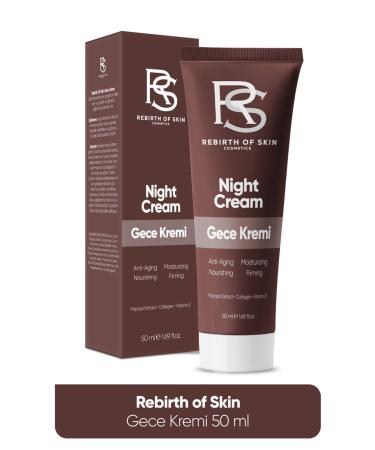 RSCOSMETICS Night Cream-papaya & Collagen Repair Moisturizing Anti Aging Care Cream -50 ml