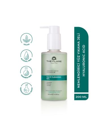 THE FLARE HEALTH CARE Hyaluronic Acid and Provitamin B5 Enriched Face Wash Gel All Skin Types 200 ml