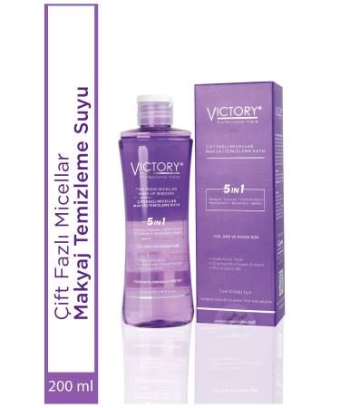 Victory Make-Up Remover Water Dual Phase Micellar For All Skin Types 200 ml
