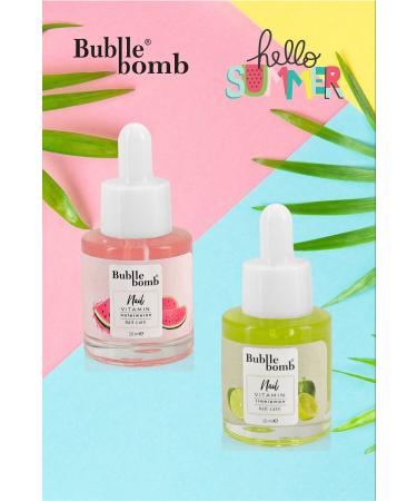 BUBBLEBOMB Nail Care Oil Nail Vitamin Oil Watermelon&lime