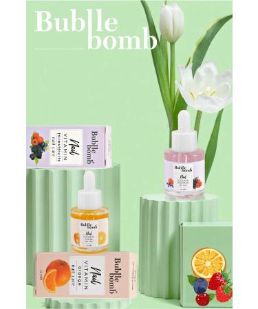 BUBBLEBOMB Nail Care Oil Vitamin Nail Oil Orange+ Forestfruits - Buy Online on GoSupps.com