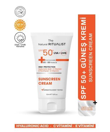 The Natural Ritualist SPF50 Anti-Spot High Protection Face and Body Sunscreen for All Skin Types 50 ml