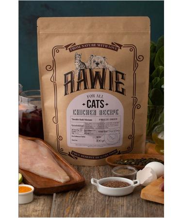 Rawie Chicken Menu Cat Food Freeze Dry 0 Natural Additive-Free Suitable for All Age Groups 300gr