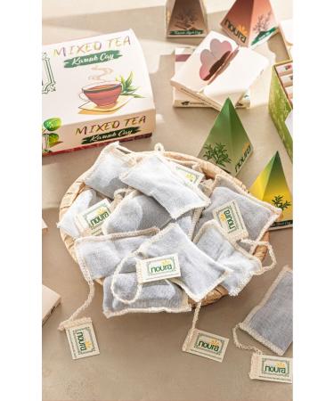 Noura Natural Teapot Bag Saffron Green Tea 22 Pieces - Buy Online on GoSupps.com