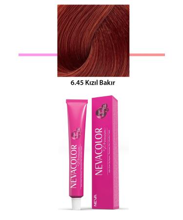 NEZADE STORE Premium 6.45 Red Copper - Permanent Cream Hair Dye 50 g Tube