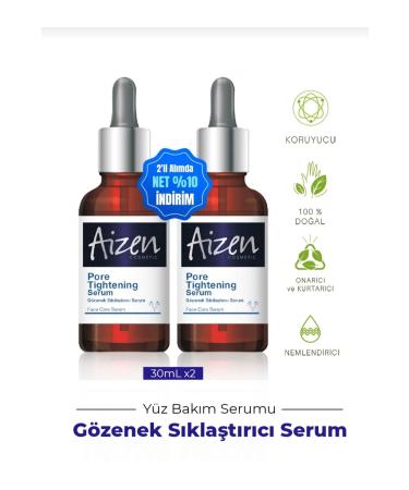 AIZEN COSMETIC Pore Tightening Serum - 2 Pieces - Acne - Pores - Face Care - 30 ml X 2 pieces
