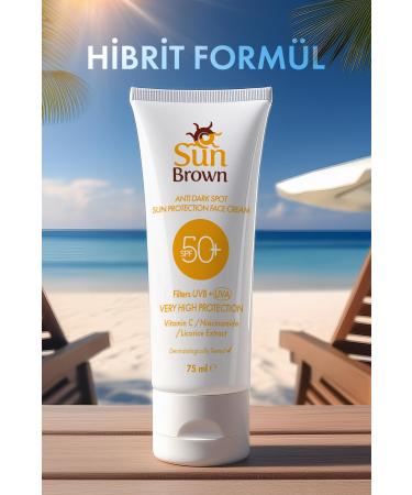 Sun Brown Anti-Spot Sunscreen Spf50+ Face Cream 75 ml - Buy Online on GoSupps.com