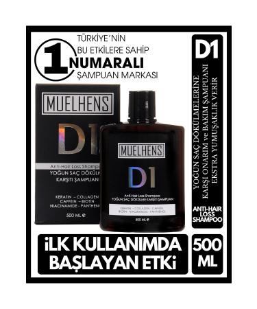 Muelhens D1 Anti Hair Loss Shampoo Intensive Anti Hair Loss Special Care Shampoo 500 Ml X 2 Pieces