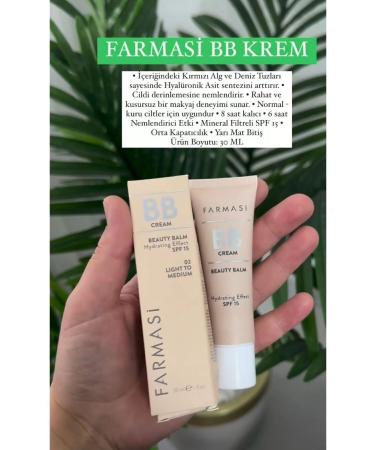 Farmasi Bb Cream 30ml 02 Number - Buy Online on GoSupps.com