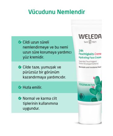 Weleda Cactus 24h Organic Moisturizing Face Cream 30ml - Buy Online on GoSupps.com