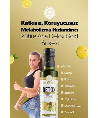 Z hre Ana Detox Gold Vinegar Natural Fermentation 250 Ml - Buy Online on GoSupps.com