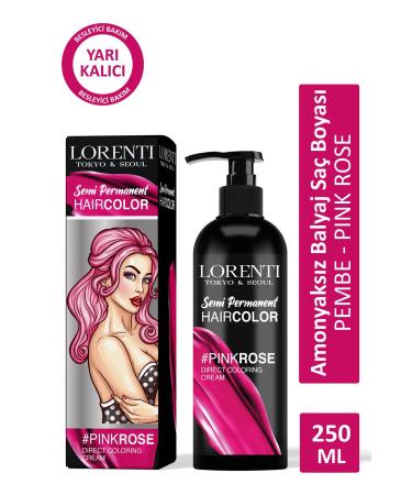 LORENTI Ammonia Free Balayage Color Hair Dye Pink Pink Rose 200 ml