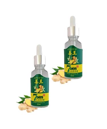 7DAYS 7 DAYS Ginger Oil Hair Loss Nourishing Treatment Serum 30 ml 2 Pieces