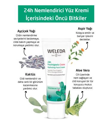 Weleda Cactus 24h Organic Moisturizing Face Cream 30ml - Buy Online on GoSupps.com
