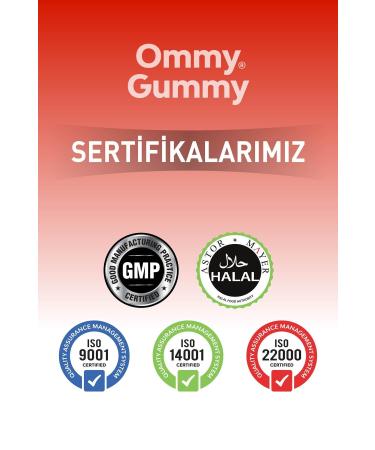 Ommy Gummy Collagen Skin Vitamin 60 Pieces (Collagen Ceramide Hyaluronic Acid Resveratrol Q10) - Buy Online on GoSupps.com