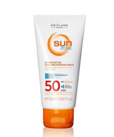 Oriflame Sun Zone SPF50 for Face and Overexposed Areas - 50 ml 5051205897356