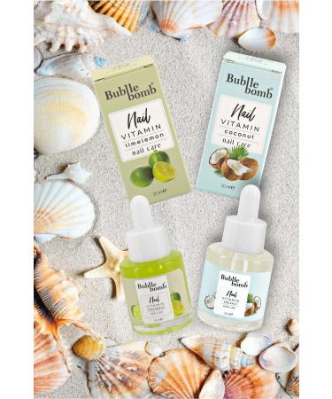 BUBBLEBOMB Nail Care Oil Vitamin Nail Oil Lime+Coconut - Buy Online on GoSupps.com