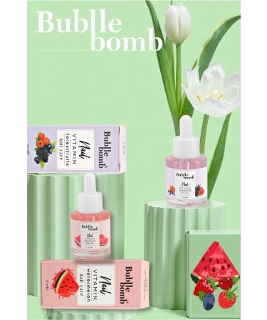 BUBBLEBOMB Nail Care Oil Vitamin Nail Oil Watermelon Forestfruits - Buy Online on GoSupps.com