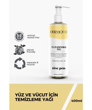 dermoco cosmetics Atopia Cleansing Oil - Face and Body Cleansing Oil - Oil Based Cleanser 400 ml