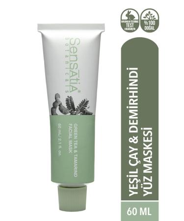 Sensatia Botanicals Green Tea & Tamarind Facial Mask 60ml - Buy Online on GoSupps.com