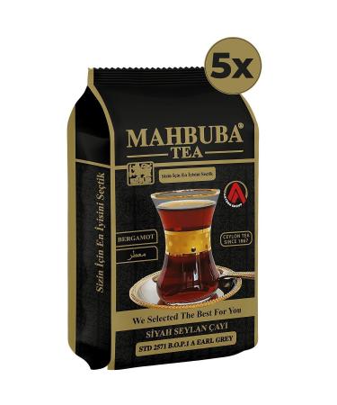Mahbuba 5x200gr Std 2571 Earl Grey Bergamot Flavored Imported Ceylon Black Illegal Leaf Tea