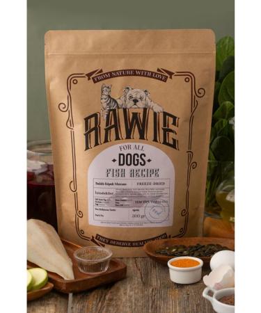 Rawie Fish Menu Dog Food Freeze Dry 0 Natural Additive-Free Suitable for All Age Groups 300gr