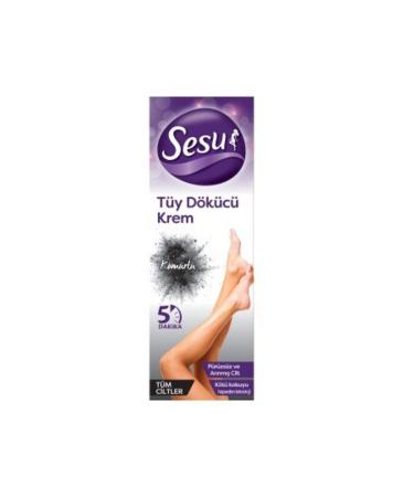 Sesu Hair Removal Cream Detox Charcoal 100ml