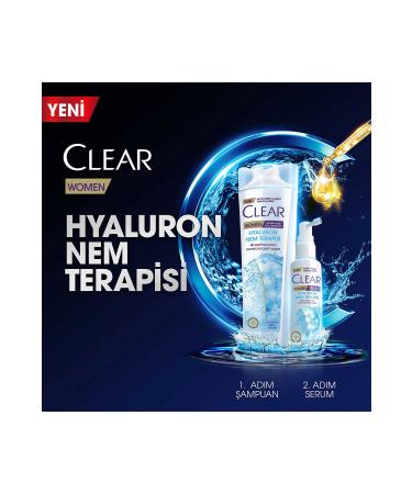 Clear Women Anti-Dandruff Effective Hair Care Shampoo Hyaluron Moisture Therapy 350 ml X3 - Buy Online on GoSupps.com