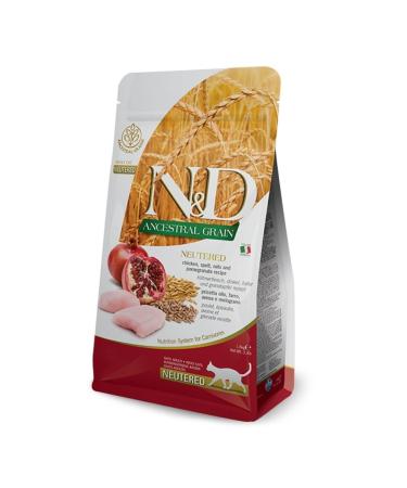 N & D Low Grain Chicken & Pomegranate Sterilized Cat Food 5 kg