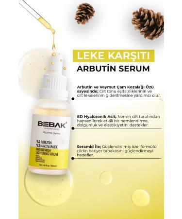 Bebak Pharma Skin Tone Equalizer Brightening Arbutin Serum 2% Arbutin 3% Niacinamide Serum 30ml - Buy Online on GoSupps.com