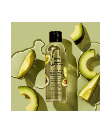 Oriflame Love Nature Nourishing Body Face and Hair Oil with Organic Avocado Oil