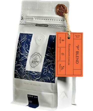 QAPO COFFEE QUALITY AROMATIC PURE ORGANIC "p" Blend Mixed Filter Coffee (250GR)